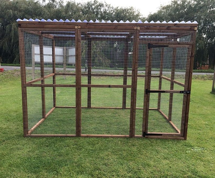 Cat Outdoor Enclosure Catio with Clear Waterproof Roof