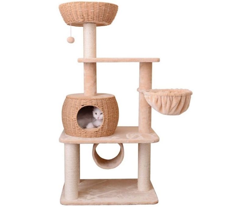 Cat Tree Tower with Tunner, Bed, and More